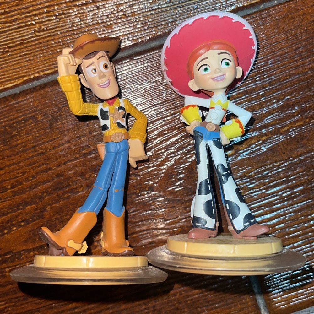Disney Infinity Toy Story Woody & Jessie Game Pieces for Disney Infinity